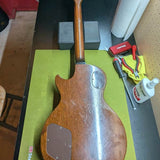 1977-1979 Gibson Les Paul Special 55 Reissue - back full body on workbench - Pauls Guitar Hideout