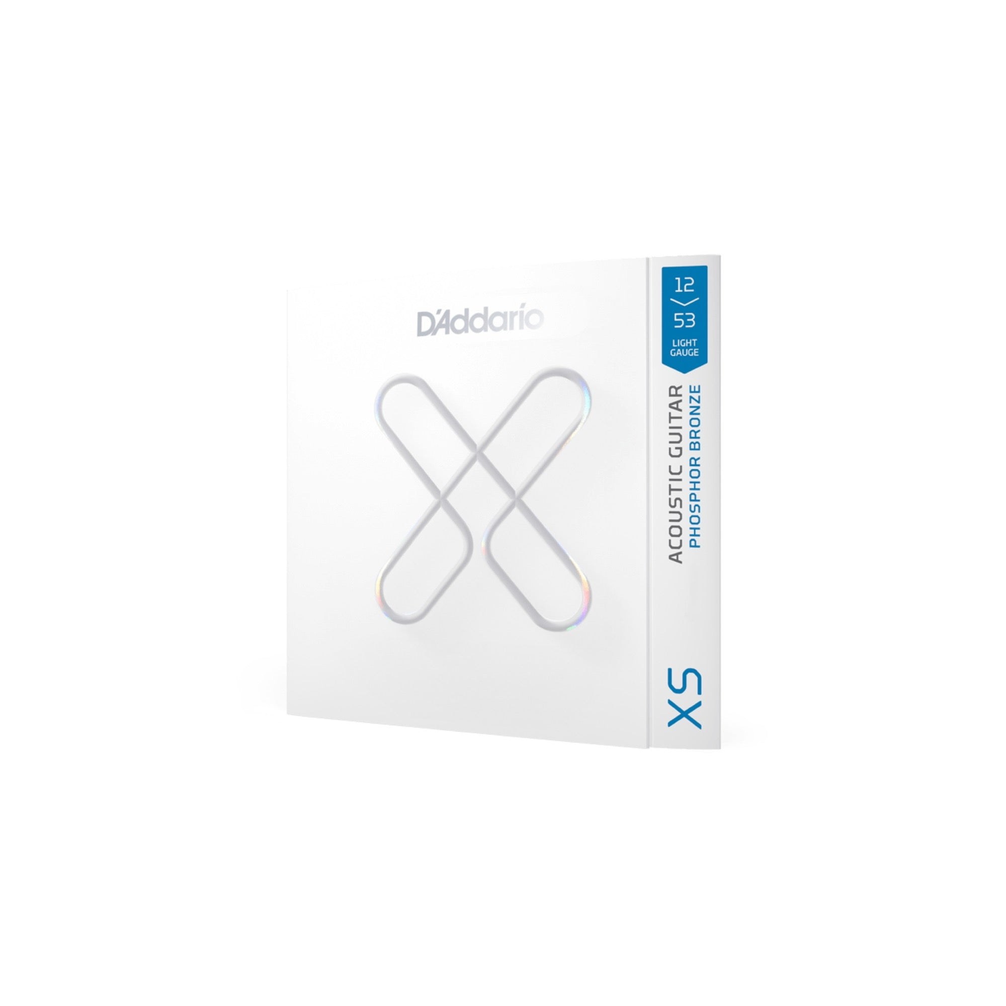 D'Addario XSAPB1253 XS coated phosphor bronze acoustic strings, light 12-53