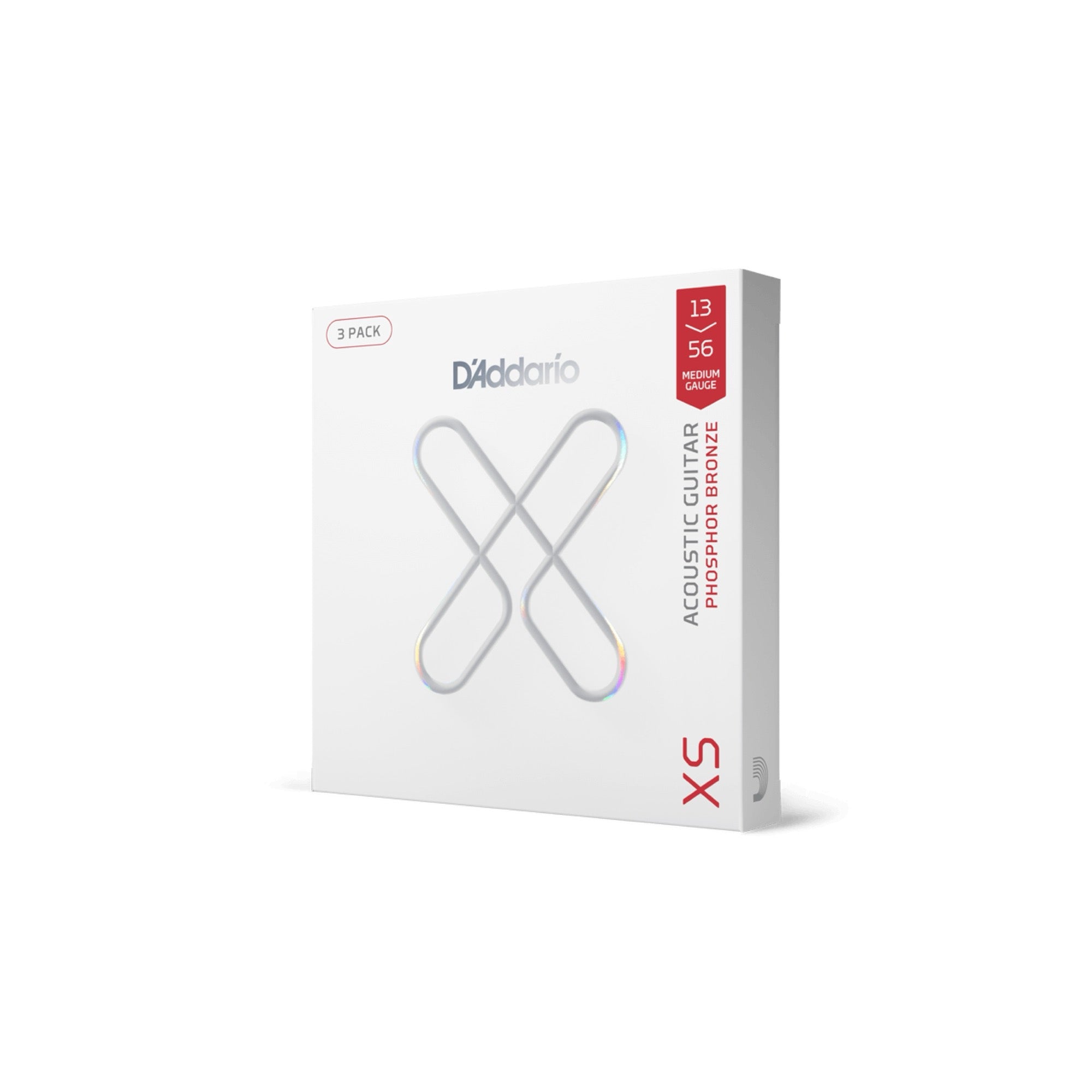 D'Addario XSAPB1356 XS acoustic set, package at an angle