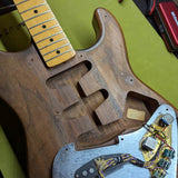 80s Schecter Dream Machine - neck heel pocket with bolt holes - Pauls Guitar Hideout