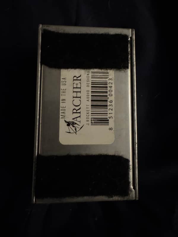 2010s J. Rockett Archer - bottom with barcode label and velcro - Pauls Guitar Hideout