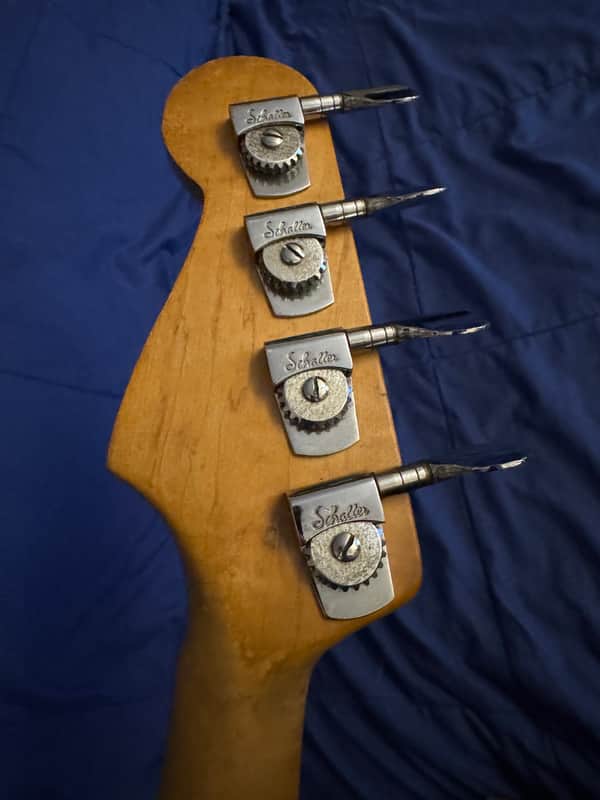 80s Phil Kubicki Bass Neck Rosewood - headstock back with Schaller tuners - Pauls Guitar Hideout