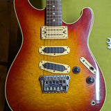 1983-1984 Ibanez RS505-CS Roadstar II Deluxe - body front controls and bridge detail - Pauls Guitar Hideout
