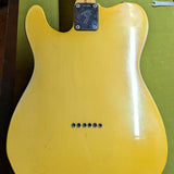 1975 Fender Telecaster - body back close-up with neck plate - Pauls Guitar Hideout