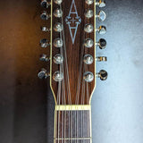 Alvarez AJ-60SC/12 - headstock front with Alvarez logo - Pauls Guitar Hideout