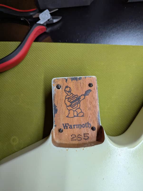 Warmoth Star - neck pocket close-up with Warmoth stamp - Pauls Guitar Hideout