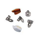 D'Addario National NP2SS7T8W-06 stainless steel finger picks and celluloid thumb pick set
