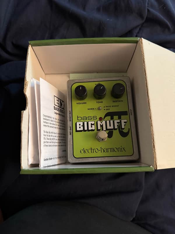 2008 Electro-Harmonix Bass Big Muff Pi - pedal in box with manual - Pauls Guitar Hideout