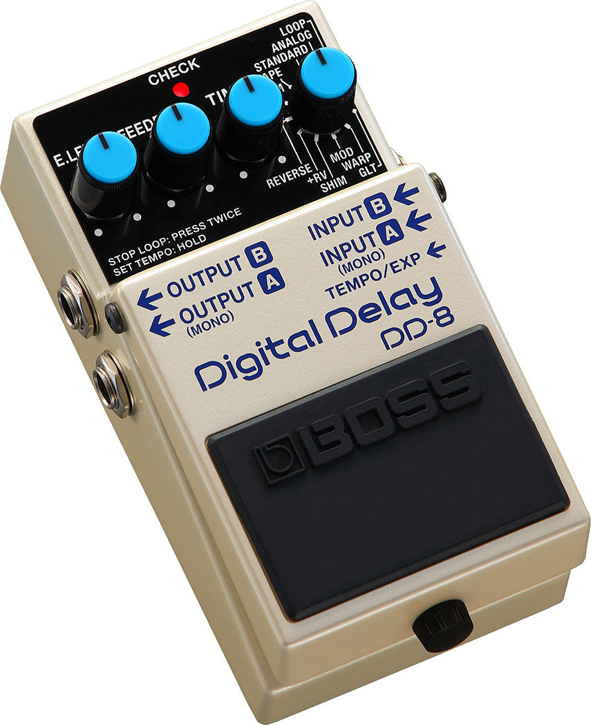 Boss DD-8 - Digital Delay, angle view