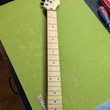 Mighty Mite Strat neck - front full length maple fretboard - Pauls Guitar Hideout