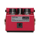 Boss DM-2W rear panel with the Made in Japan plate, serial label and 9V DC input jack