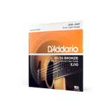 D'Addario EJ10 80/20 Bronze Extra Light acoustic guitar strings
