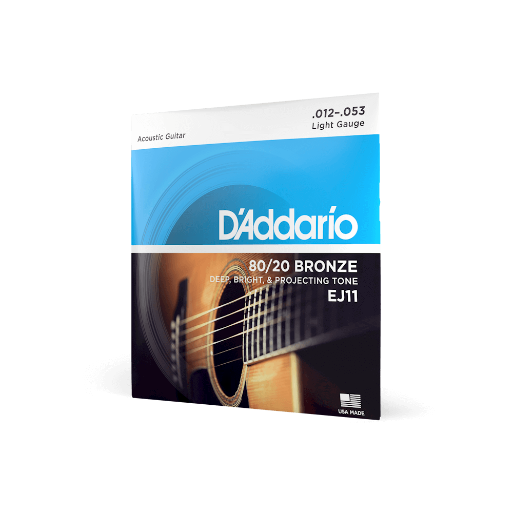 D'Addario EJ11 80/20 Bronze Light acoustic guitar strings