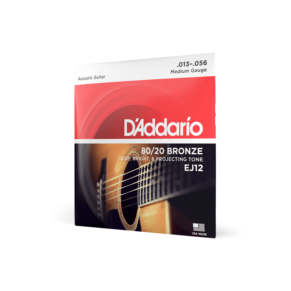 D'Addario EJ12 80/20 Bronze Medium acoustic guitar strings