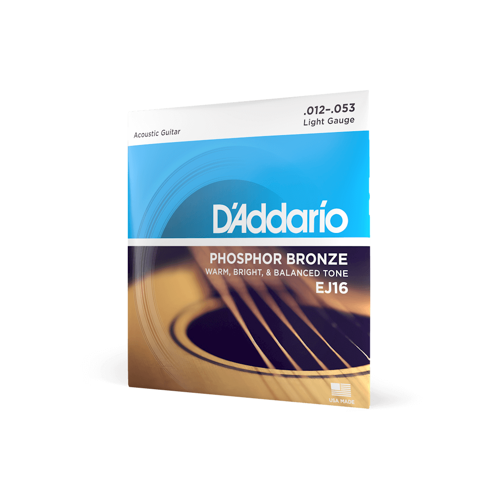 D'Addario EJ16 phosphor bronze acoustic guitar strings