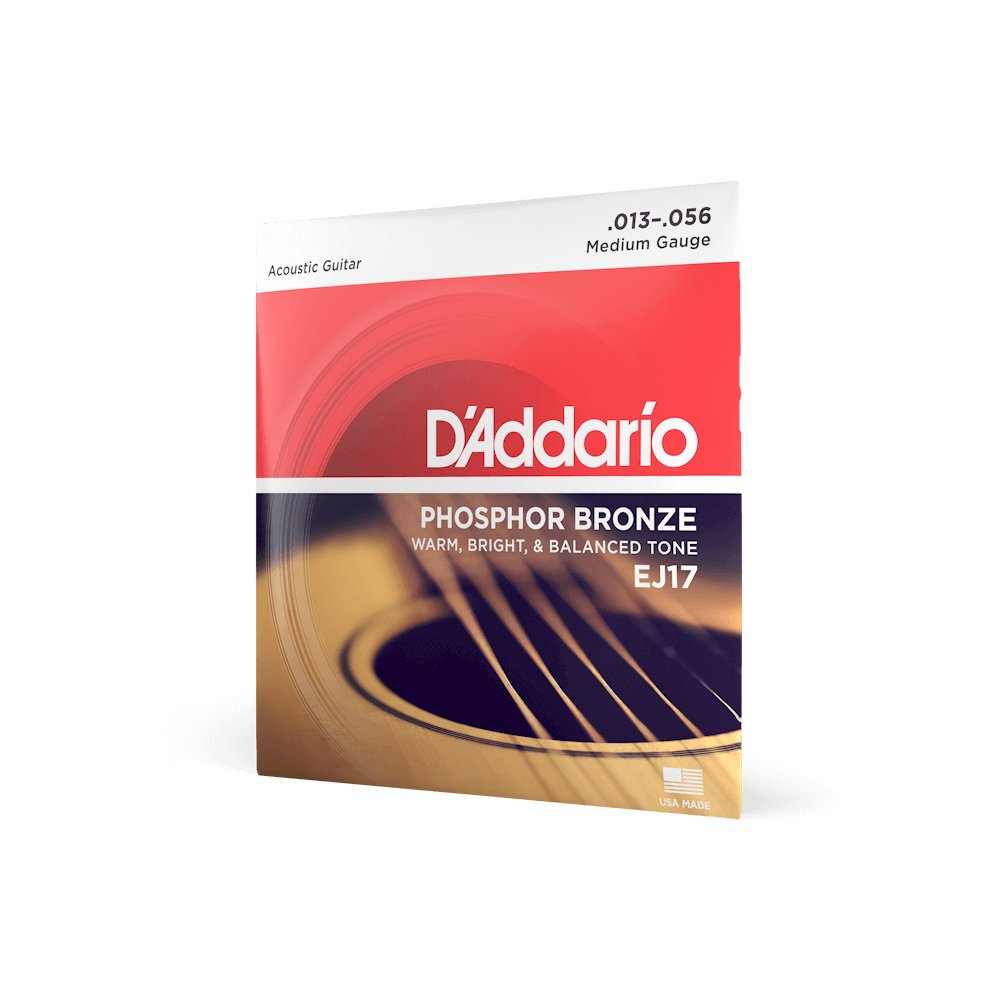 D'Addario EJ17 Phosphor Bronze Medium acoustic guitar strings