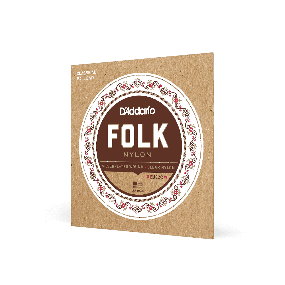 D'Addario EJ32C Folk Nylon classical guitar strings