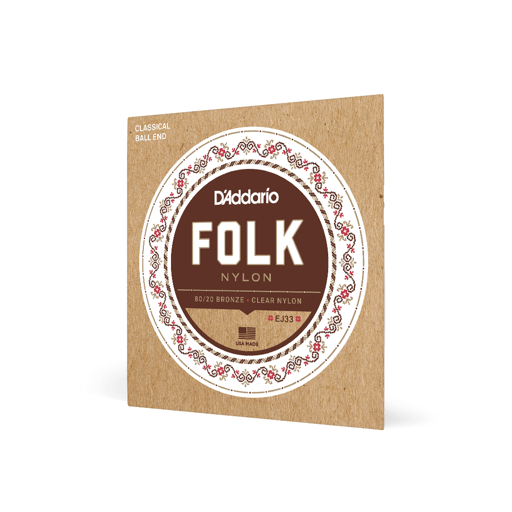 D'Addario EJ33 Folk Nylon classical guitar strings