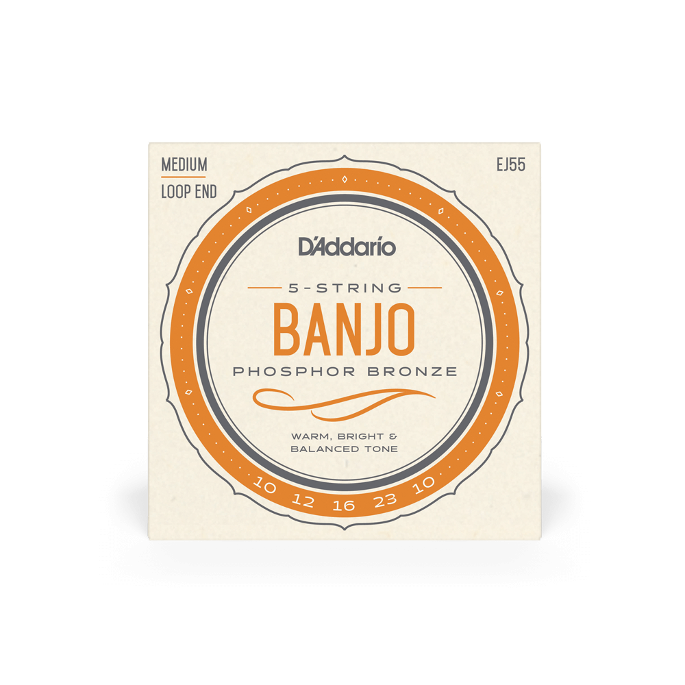 D'Addario EJ55 – Banjo Strings, Phosphor Bronze Medium, detail view