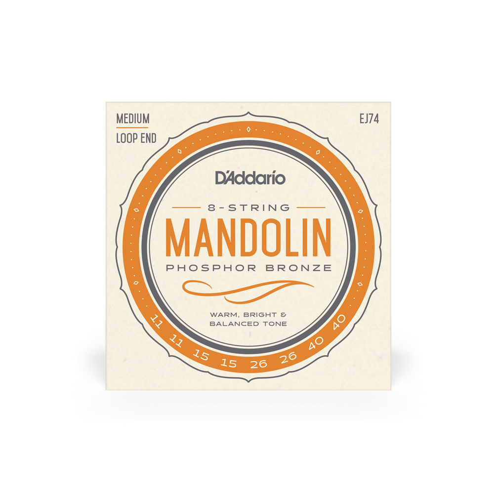 D'Addario EJ74 – Mandolin Strings, Phosphor Bronze Medium, detail view 2