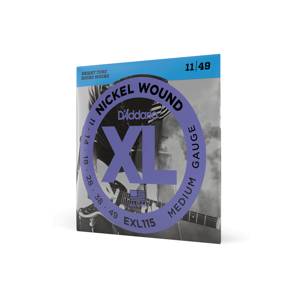 D'Addario EXL115 XL Nickel Wound Blues/Jazz Rock electric guitar strings