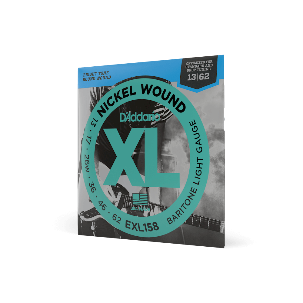 D'Addario EXL158 XL Nickel Wound baritone electric guitar strings