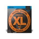 D'Addario EXL160-5 – XL Nickel 5-String Bass Strings, Long Scale (50-135), detail view