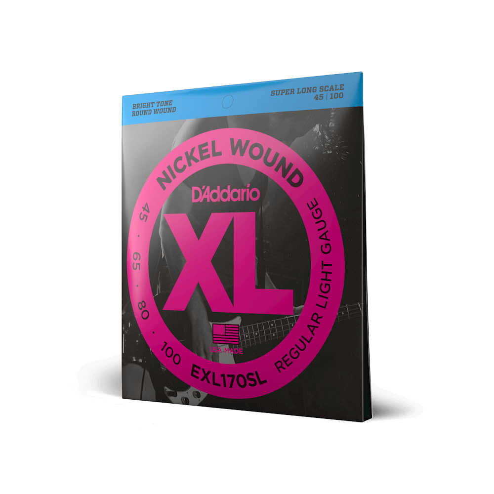 D'Addario EXL170SL XL Nickel Wound Super Long Scale bass guitar strings