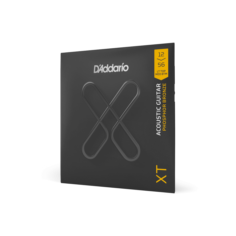 D'Addario XTAPB1256 XT Phosphor Bronze Light Top Medium Bottom acoustic guitar strings
