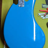 1968 Yamaha SG-3C - body back blue with neck plate - Pauls Guitar Hideout