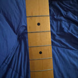 1990s Fender 51 Precision Bass - fretboard mid frets close-up - Pauls Guitar Hideout