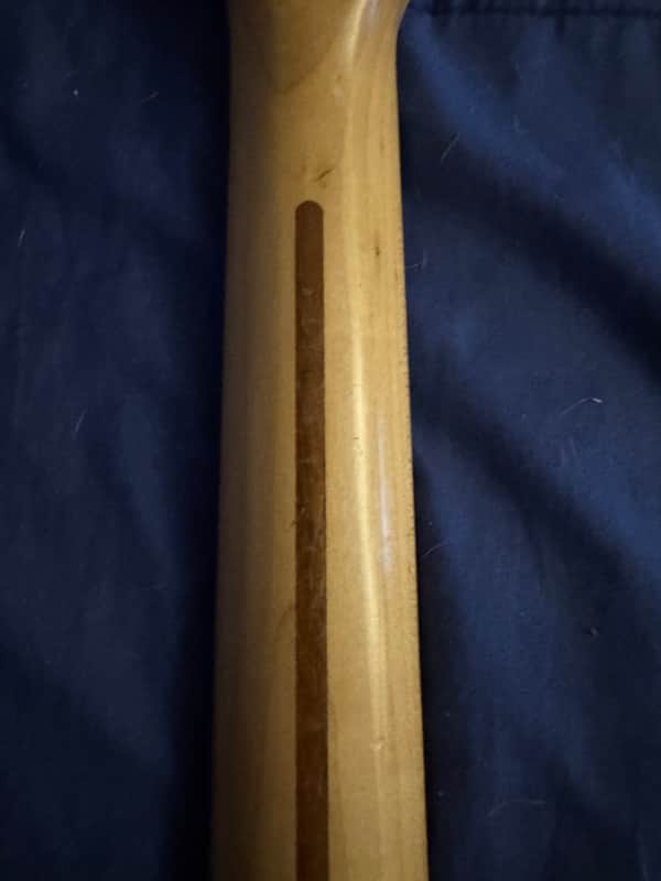 1980 Ibanez Blazer Maple - neck back truss rod channel - Pauls Guitar Hideout
