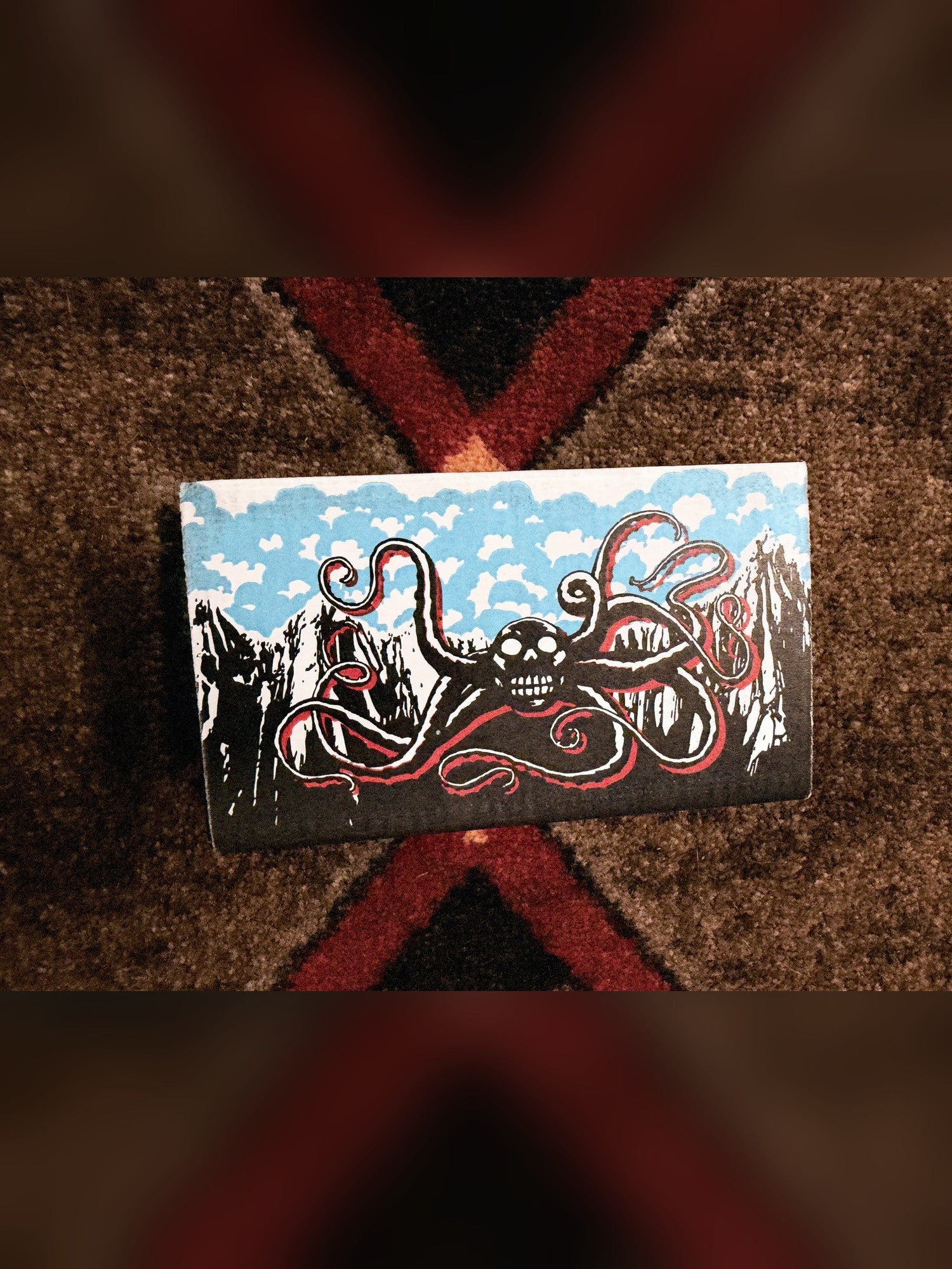 EarthQuaker Devices Afterneath V3, black: the original box's octopus and mountains artwork