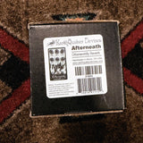 EarthQuaker Devices Afterneath V3, black: original box label reading Afterneath Otherworldly Reverb, numbered 21663 like the pedal