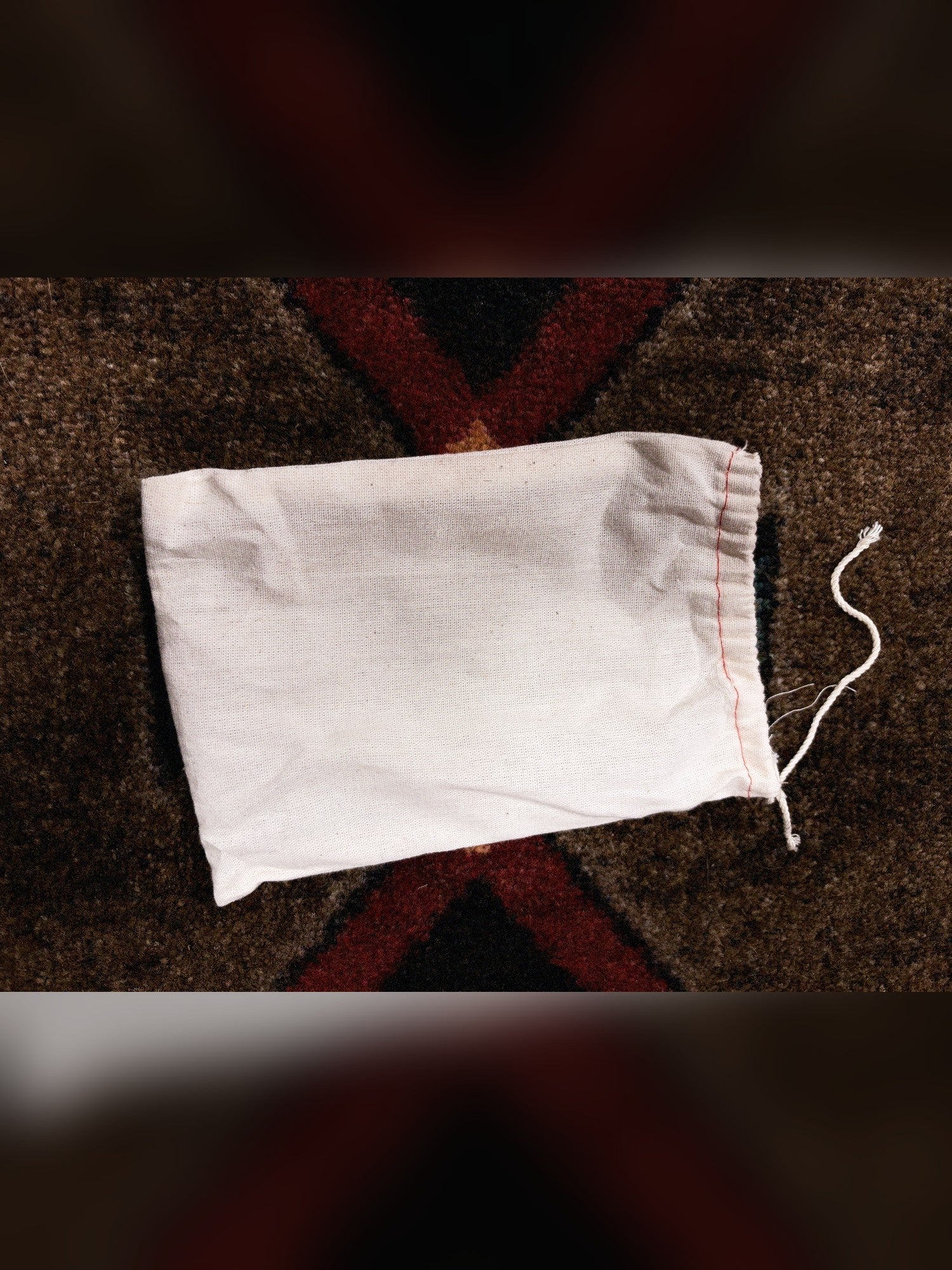 EarthQuaker Devices Afterneath V3, black: white cloth drawstring bag