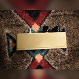 EarthQuaker Devices Hoof V2, gold: right side of the enclosure, knob end at the right