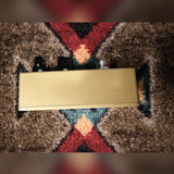 EarthQuaker Devices Hoof V2, gold: left side of the enclosure, knob end at the left