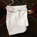 EarthQuaker Devices Westwood, seafoam green: white cloth drawstring bag