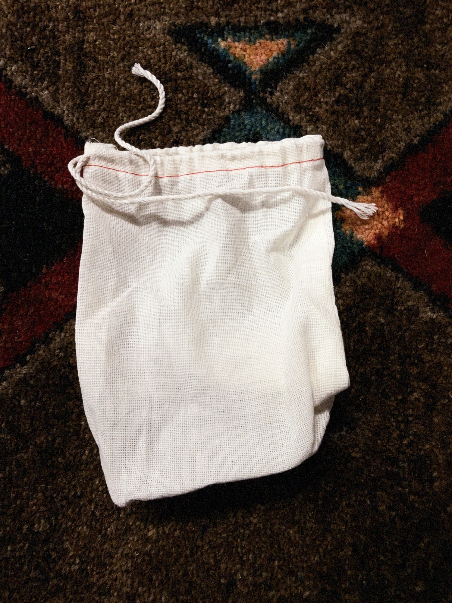 EarthQuaker Devices Westwood, seafoam green: white cloth drawstring bag