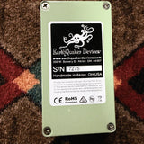EarthQuaker Devices Westwood, seafoam green: bottom plate with the EarthQuaker Devices label, serial number 7275 and Handmade in Akron, OH USA