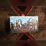 EarthQuaker Devices Westwood, seafoam green: the original box's octopus and mountains artwork