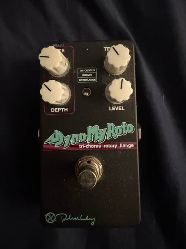 2016 Keeley Dyno My Roto Modulator - pedal top view with knobs - Pauls Guitar Hideout