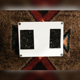 Electro-Harmonix Big Muff Pi with Tone Wicker, white: bottom plate with four corner screws