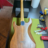 80s Schecter Dream Machine - back full body natural walnut - Pauls Guitar Hideout