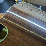1999 Gibson Songbird Deluxe - rosewood back upper bout detail - Pauls Guitar Hideout