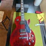 2019-2024 Gibson Les Paul Studio Wine Red - front full body - Pauls Guitar Hideout