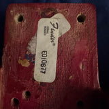 Late 70s Fender Lead Body Red - neck pocket serial label - Pauls Guitar Hideout