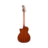 Fender California Deluxe Kingman Bass CE, Honey Sunburst: back view, full instrument