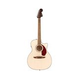 Fender California Deluxe Newporter CE, White Blonde: front view, full instrument