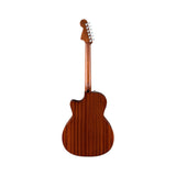 Fender California Deluxe Newporter CE, White Blonde: back view, full instrument